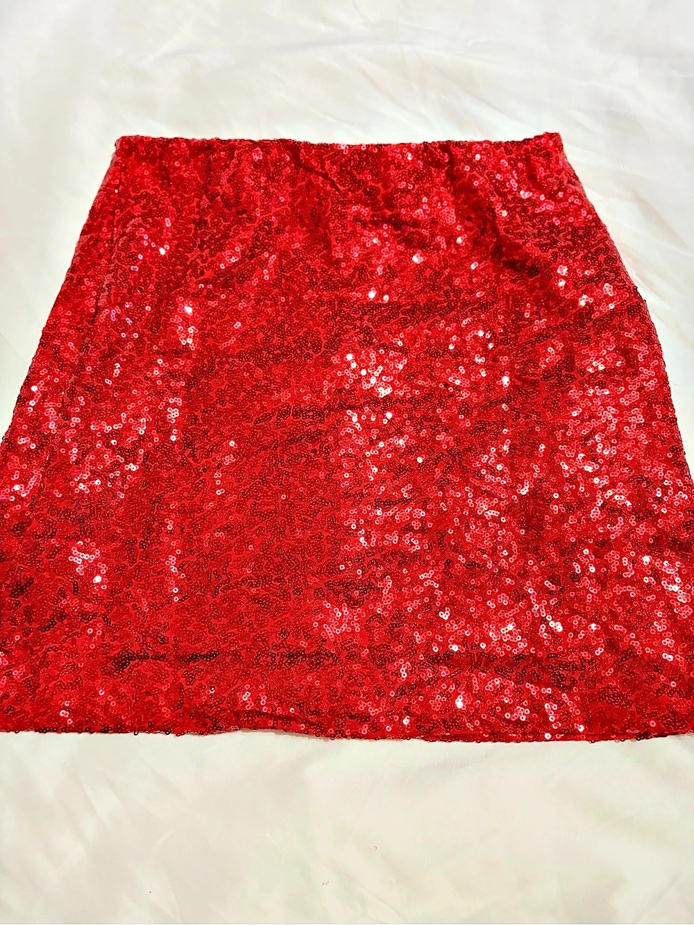 Tipsy Elves Red Sequin Skirt Mini Skirt Small